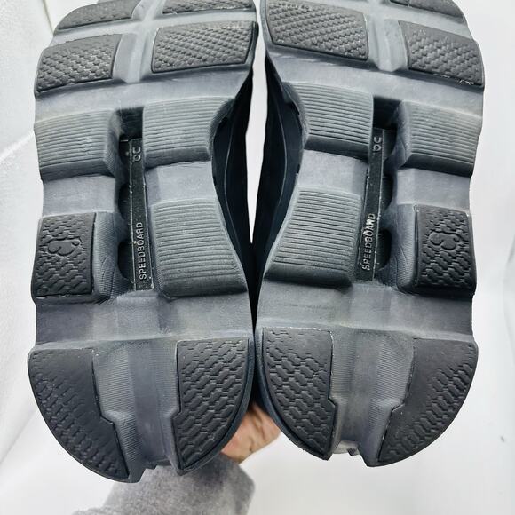 Size 12 - On Running Cloudmonster Triple Black Athletic Sneaker Running Shoes